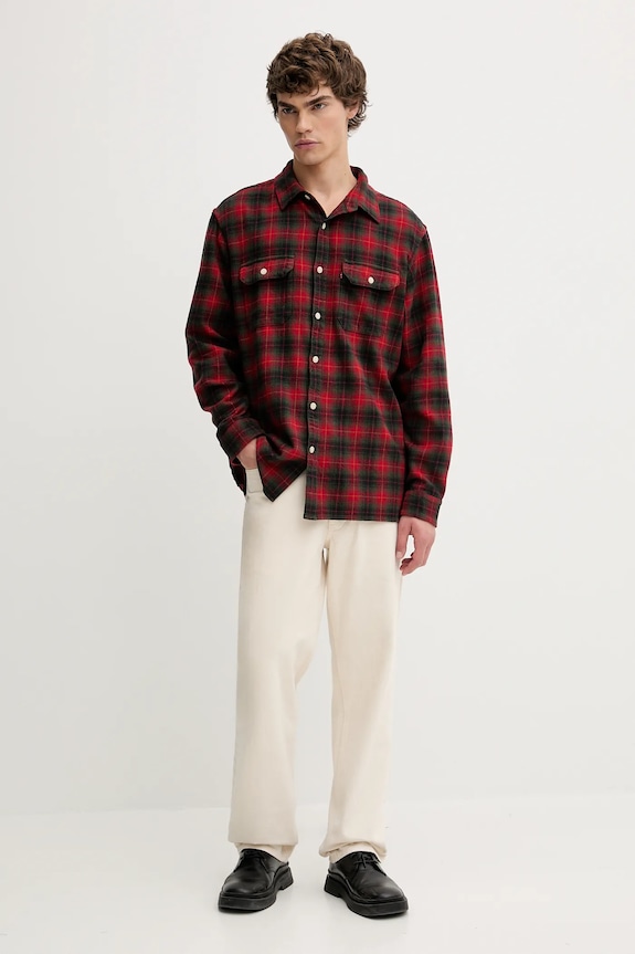 Levi's cămadă din bumbac 19573.0284 rosu AW25
