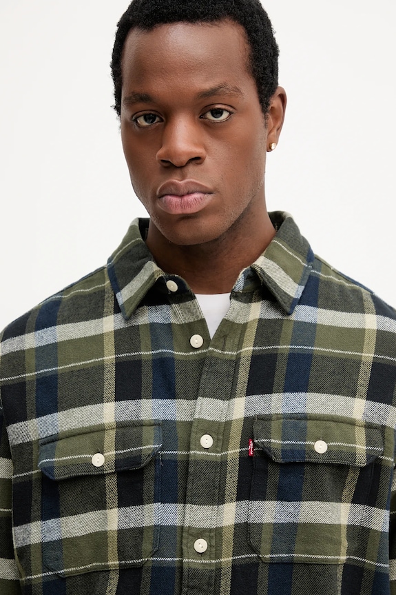 Levi's cămașă din bumbac 19573.0288 verde