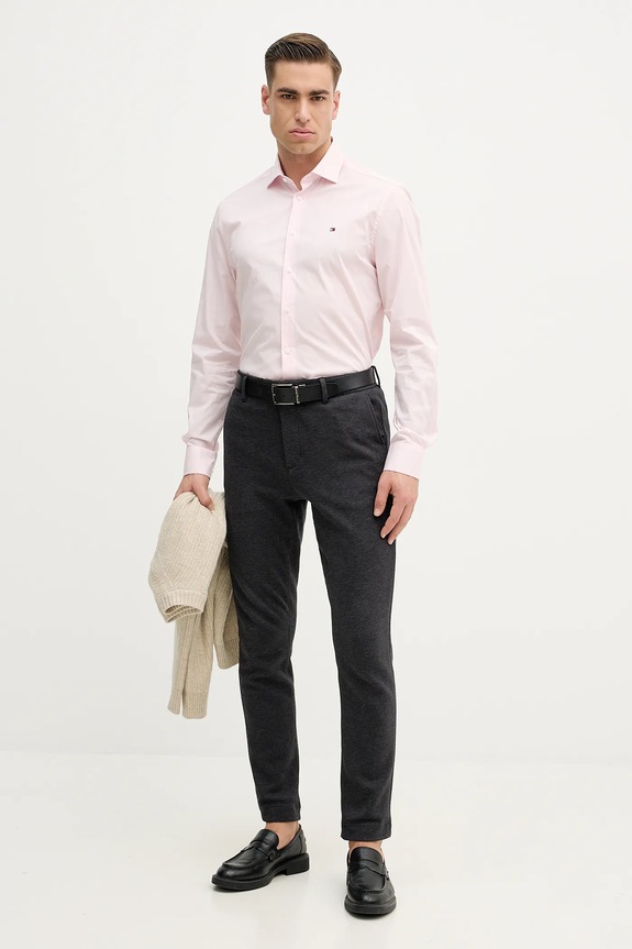 Tommy Hilfiger koszula MW0MW38347 różowy SS26