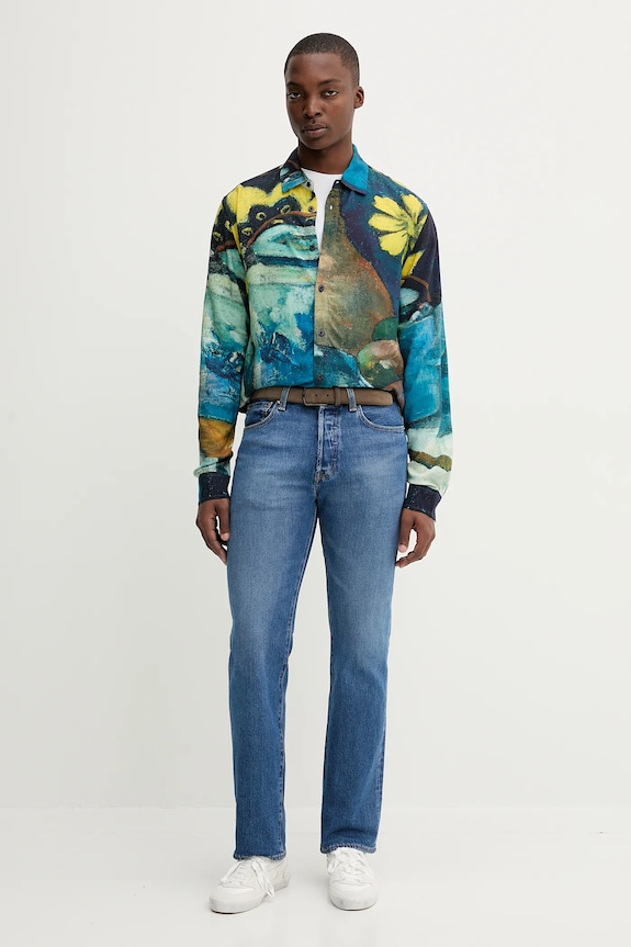 Desigual cămașă JULIO 25WMCW17 bleumarin AW25
