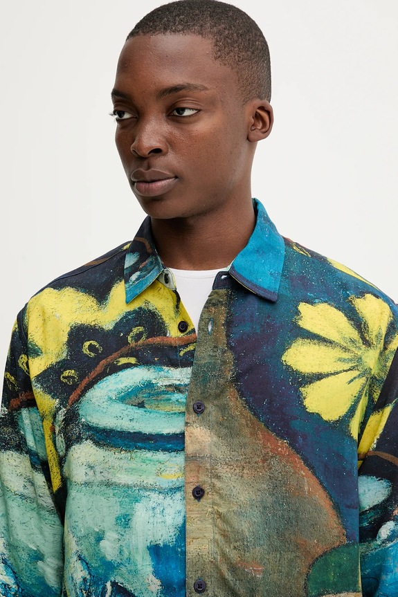 Desigual cămașă JULIO bleumarin 25WMCW17