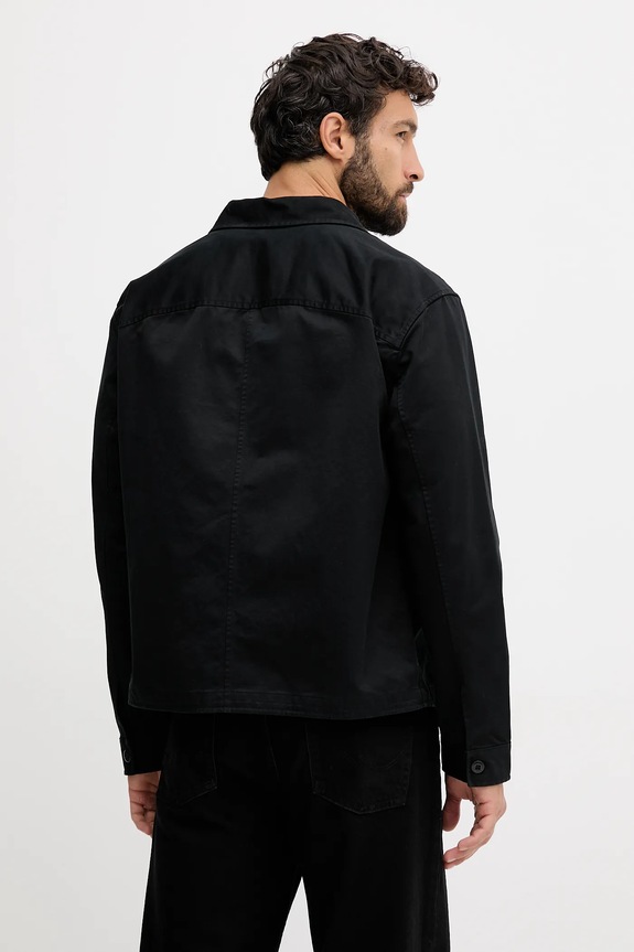Ρούχα Βαμβακερό πουκάμισο Calvin Klein Jeans LV04RD110G μαύρο