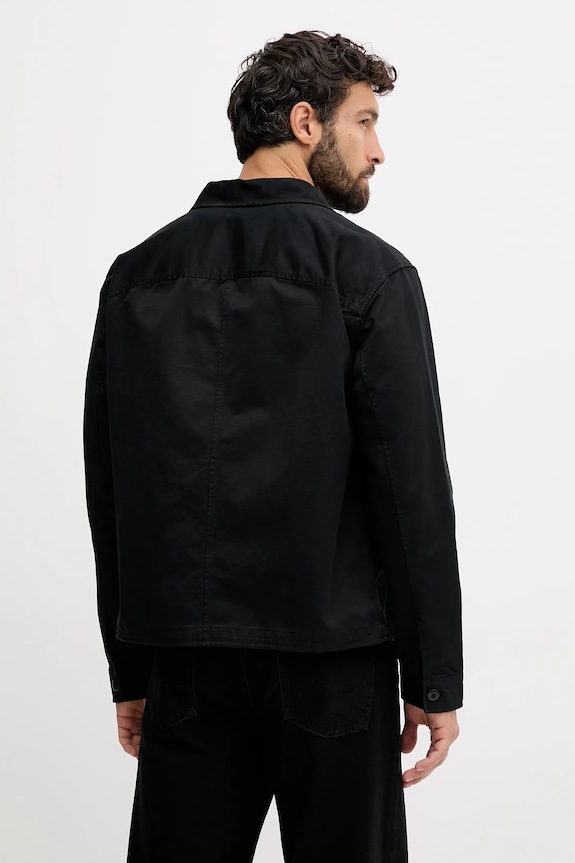 Ρούχα Βαμβακερό πουκάμισο Calvin Klein Jeans LV04RD110G μαύρο
