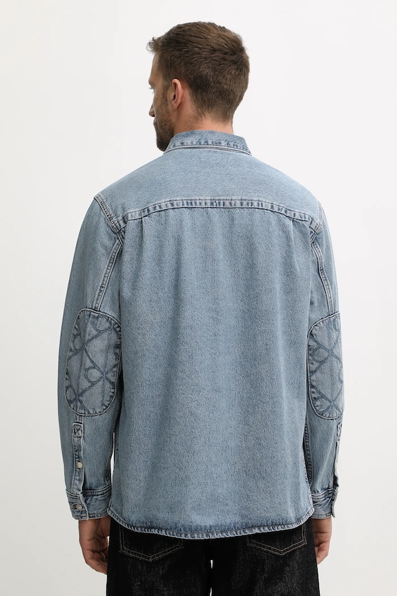 Îmbrăcăminte Calvin Klein Jeans cămașă jeans LV04RD747G albastru