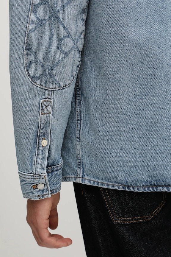 Calvin Klein Jeans cămașă jeans LV04RD747G albastru