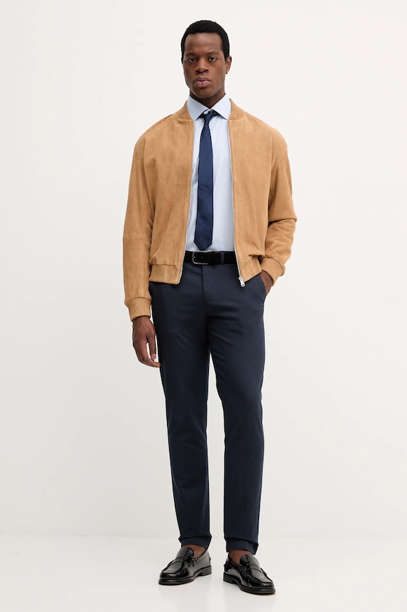 Хлопковая рубашка Eton 100014396 голубой AW25