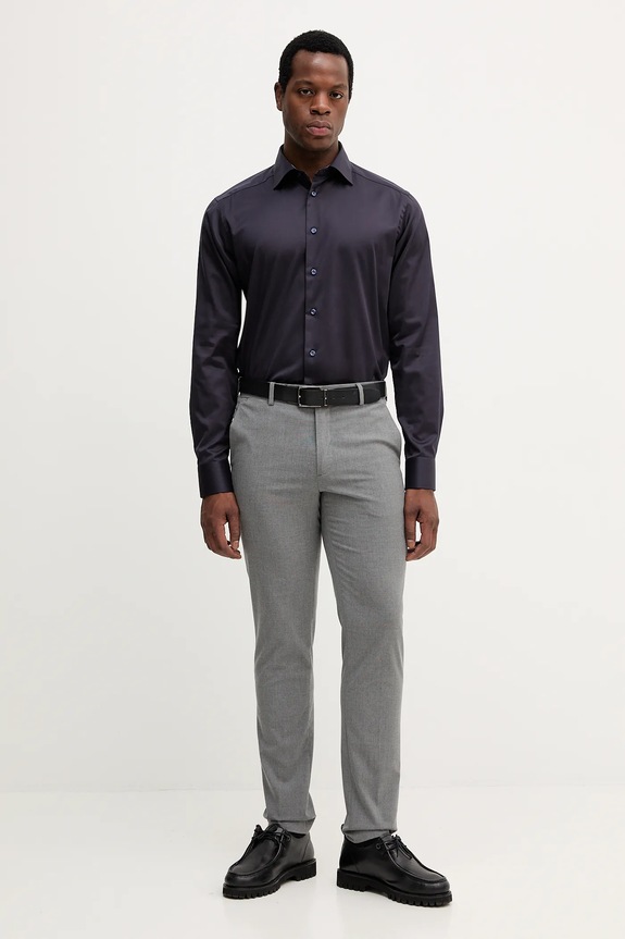 Хлопковая рубашка Eton 100014396 фиолетовой AW25