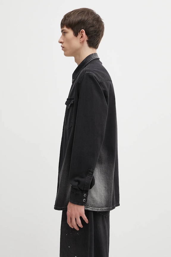 Traper košulja MM6 Maison Margiela SH2DT0024.M30011.969 crna AW25