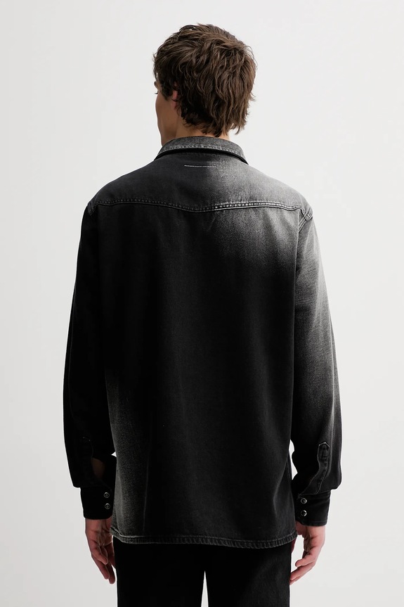 Odzież MM6 Maison Margiela koszula jeansowa SH2DT0024.M30011.969 czarny