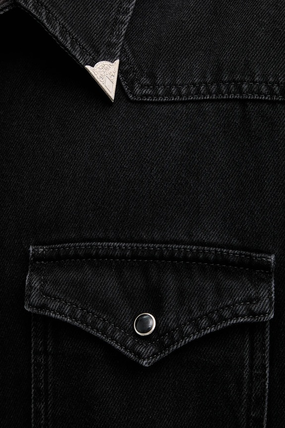 MM6 Maison Margiela koszula jeansowa SH2DT0024.M30011.969 czarny