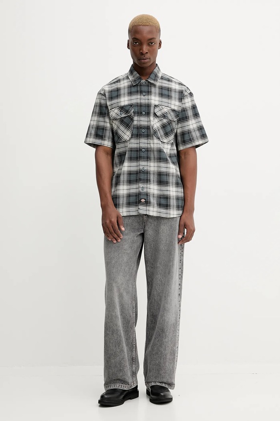 Bavlnená košeľa Dickies DK0A8674 modrá AW25