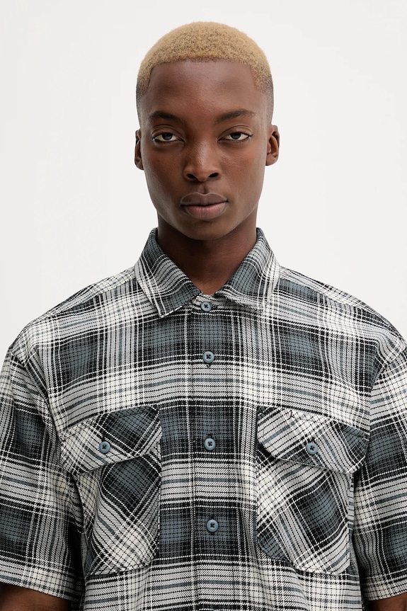Dickies cămașă din bumbac albastru DK0A8674