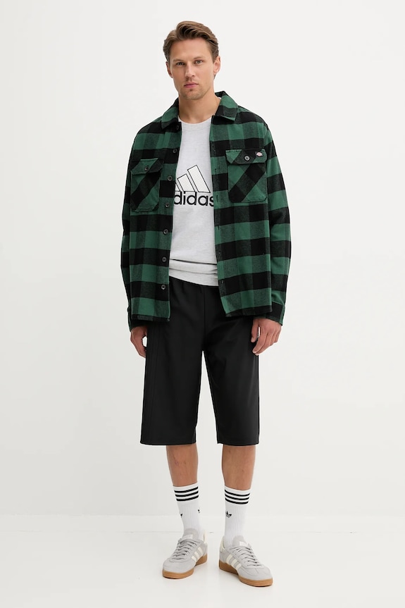Dickies koszula bawełniana zielony DK0A4XDZ