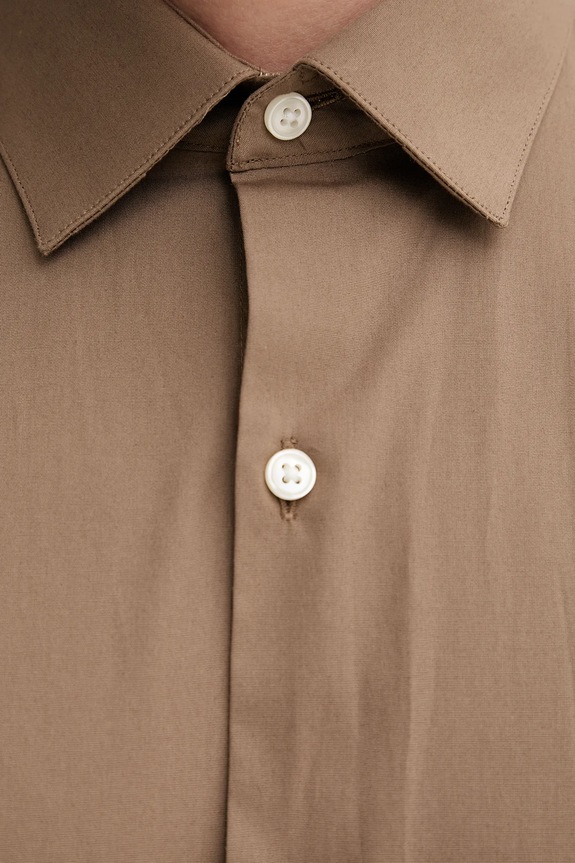 Calvin Klein koszula LV019EU037 brązowy