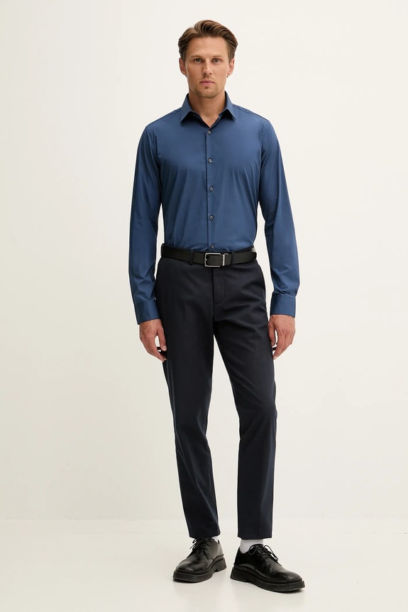 Πουκάμισο Calvin Klein LV019EU037 μπλε SS26