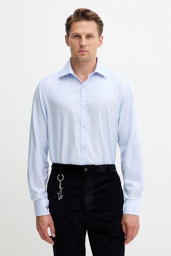 Pamučna košulja Paul&Shark regular plava 15313192CF