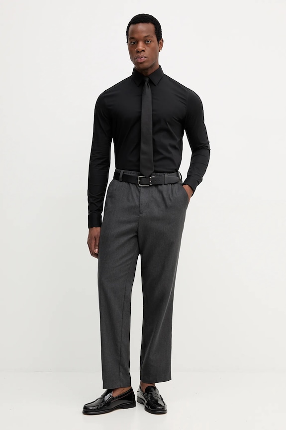 Calvin Klein camicia LV019EU060 nero AW25