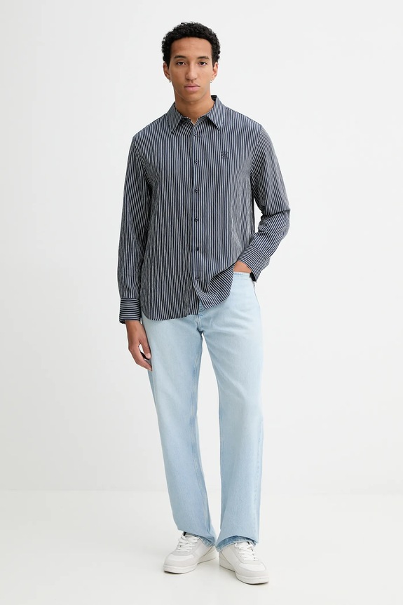 Calvin Klein cămașă LV04LD124G bleumarin AW25