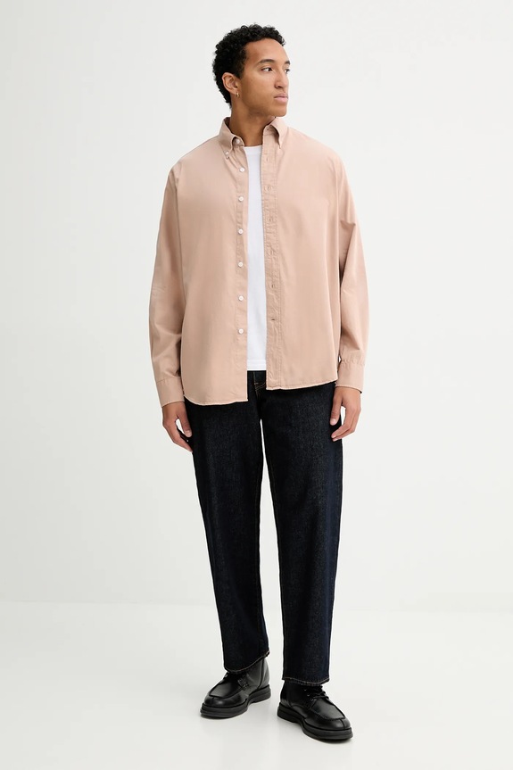 Košeľa Filippa K 31468.FK béžová AW25