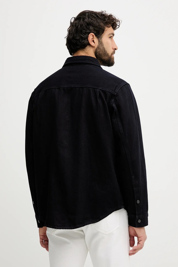 Îmbrăcăminte Calvin Klein Jeans cămașă jeans LV04RD744G bleumarin