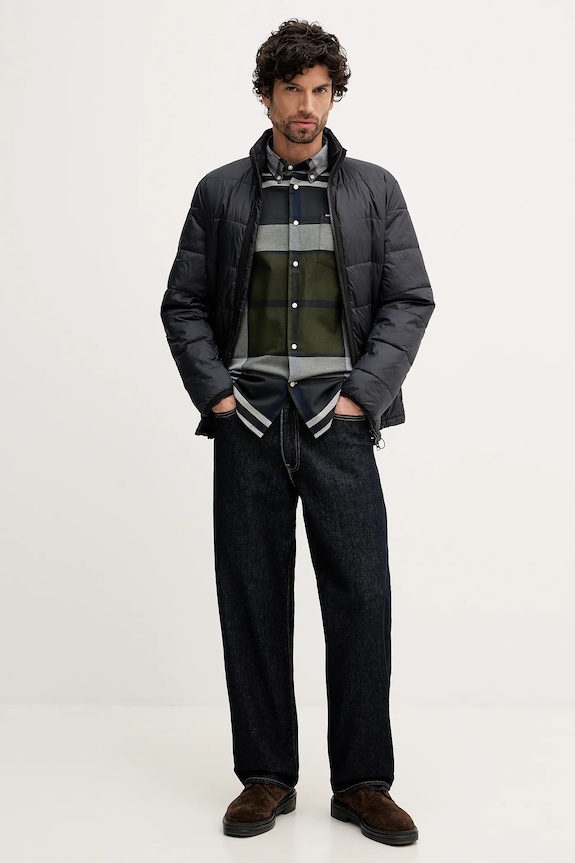 Barbour cămașă din bumbac DUNOON MSH4980 verde SS26