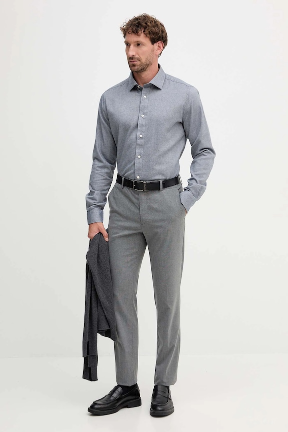 Barbour koszula bawełniana ELMFIELD MSH5682 granatowy AW25
