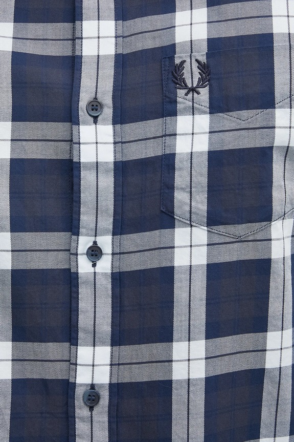 Fred Perry cămașă din bumbac bleumarin M1742