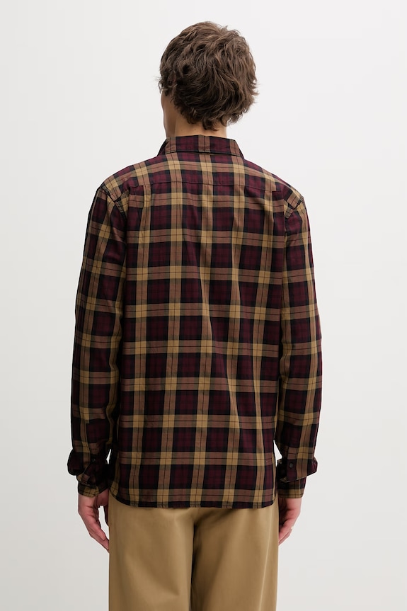 Odzież Fred Perry koszula bawełniana M1742 bordowy