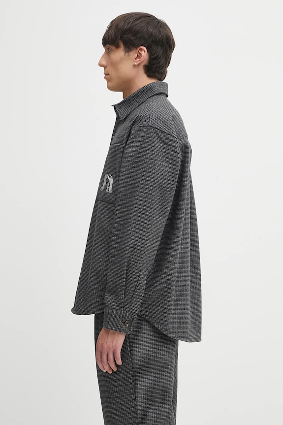 Fucking Awesome wool blend shirt PN20039 gray AW25