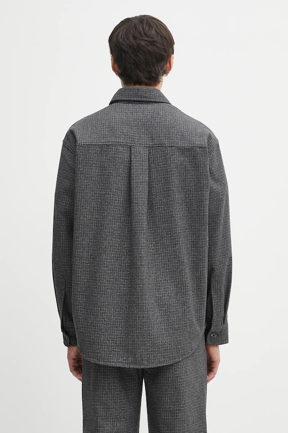 Clothing Fucking Awesome wool blend shirt PN20039 gray