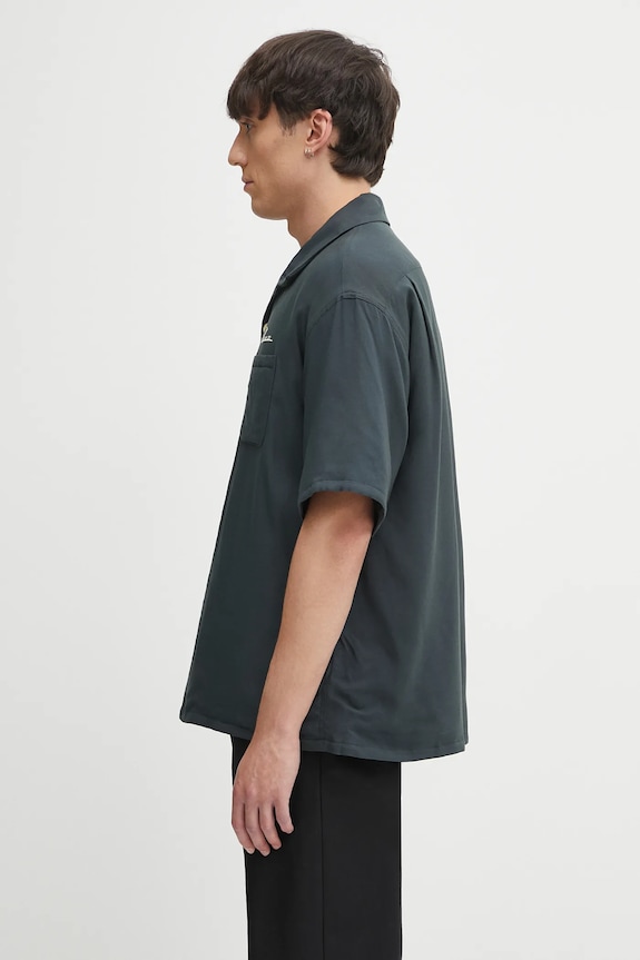 Πουκάμισο Visvim grayson down 125105011010 μαύρο AW25