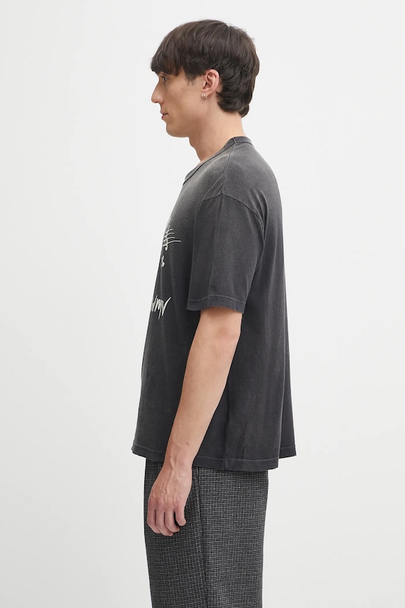 Хлопковая футболка Visvim jumbo tee s/s v 125105010014 серый AW25
