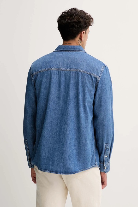 Oblečenie Rifľová košeľa Karl Lagerfeld Jeans A4M16001 modrá