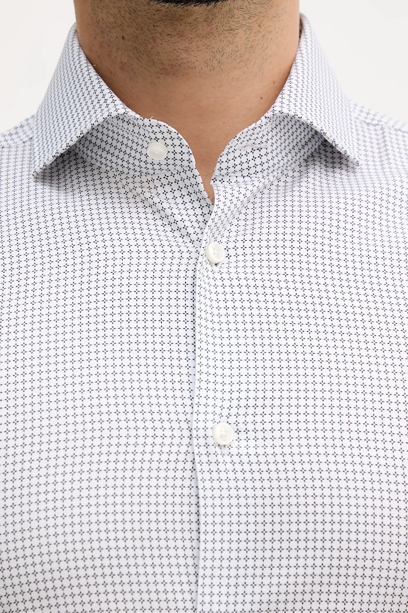 BOSS camicia in cotone H-HANK-spr-B1-C1-253 50550643 blu navy