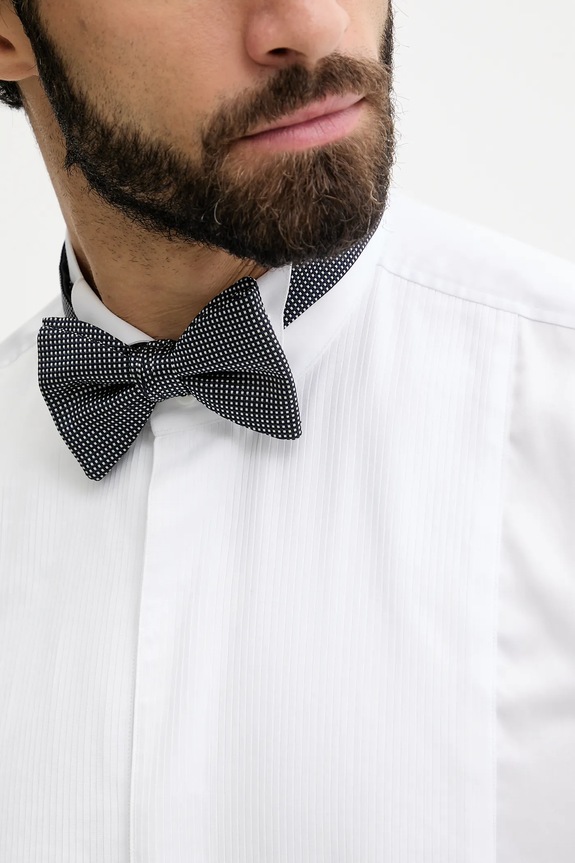 Bavlnená košeľa BOSS H-HANK-W-TUX3-DC-254 50550662 biela