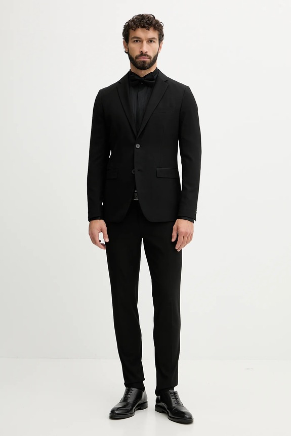 Bavlnená košeľa BOSS H-HANK-W-TUX3-DC-254 50550662 čierna AW25