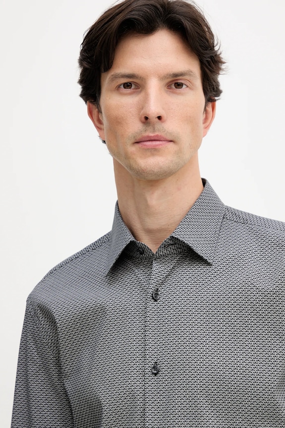 BOSS koszula H-HANK-kent-C1-214 czarny 50551363