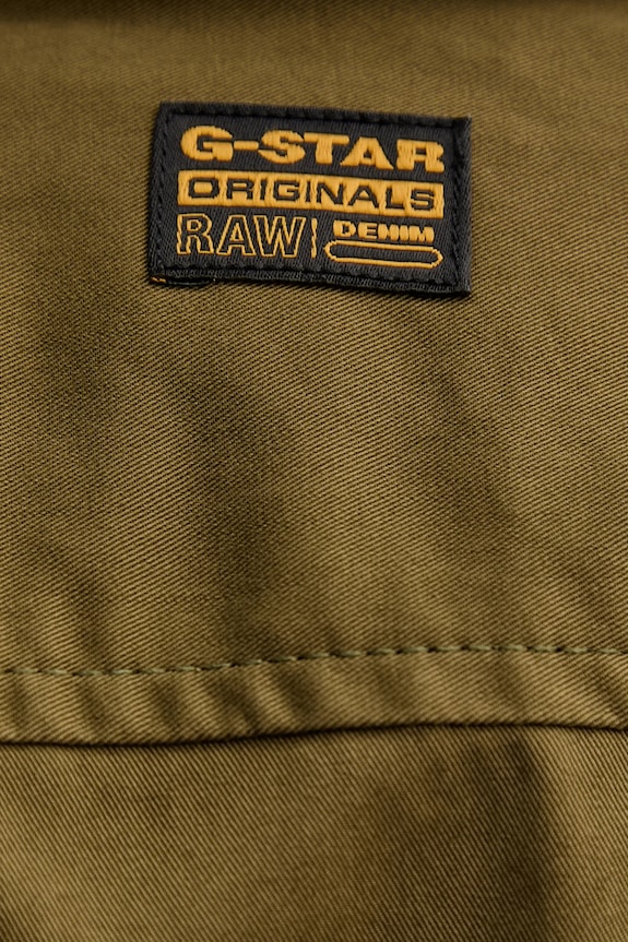 G-Star cămașă din bumbac Cargo Pocket Regular D26942.E077 verde