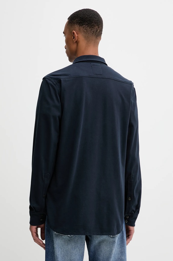 Odzież G-Star koszula bawełniana Jersey D26765.C784 granatowy