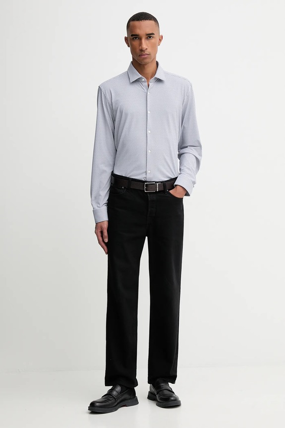 Košeľa HUGO Kenno 50550524 modrá AW25