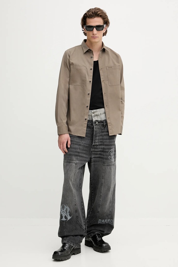 HUGO koszula Egrin 50541392 zielony AW25