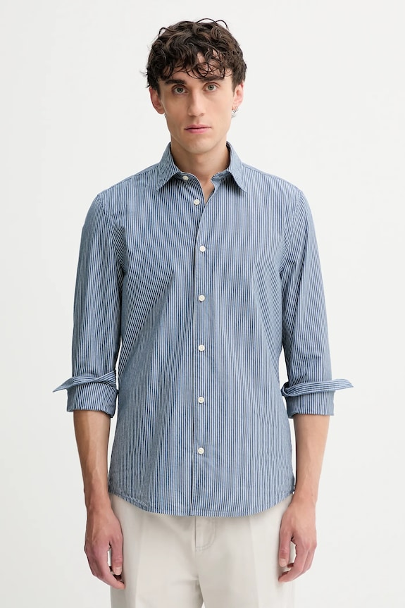 Marc O'Polo camicia in cotone regolare blu 528729742358