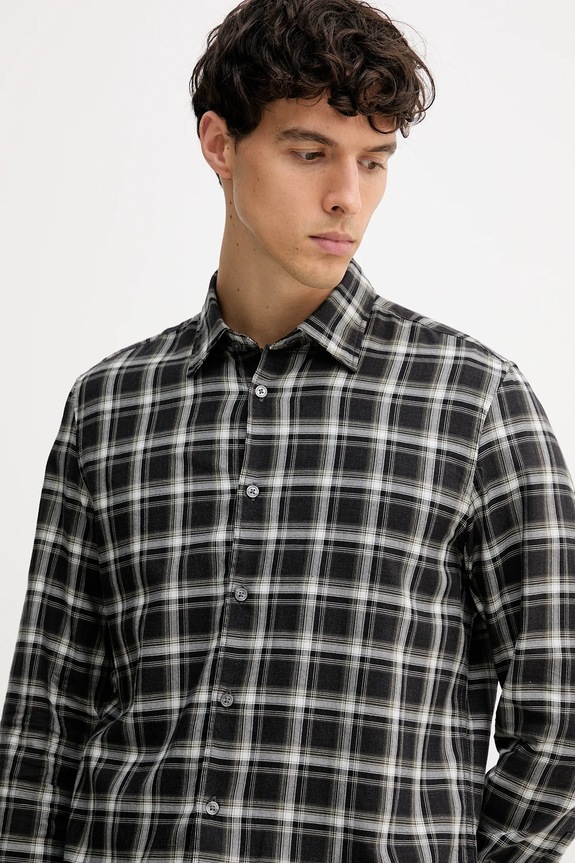 Marc O'Polo camicia in cotone grigio 529740042118