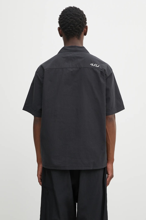 Дрехи Памучна риза NEIGHBORHOOD guayabera shirt ss 251AQNH.SHM05 черен