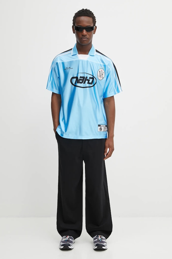 Tričko NEIGHBORHOOD game shirt ss 251FPNH.CSM16 modrá