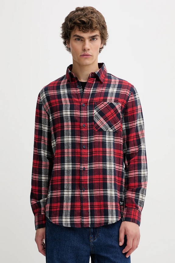 Ρούχα Πουκάμισο Von Dutch VD.1.CHL.TYLER κόκκινο