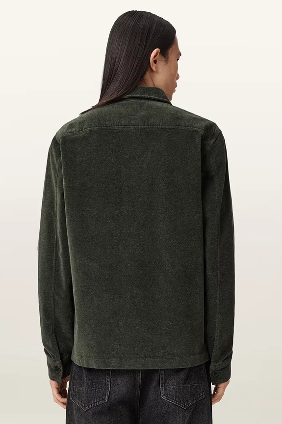 AllSaints camicia HAWKER M017SD verde SS26