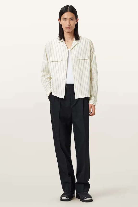 Хлопковая рубашка AllSaints STANLEY M022SD