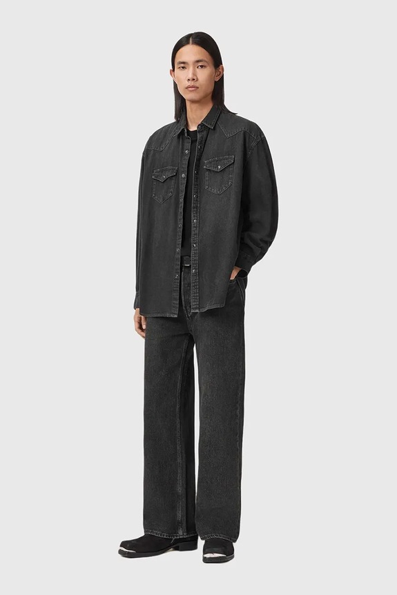 Ruházat AllSaints farmering FENTON M054SD fekete