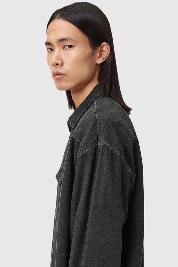 AllSaints farmering FENTON fekete M054SD